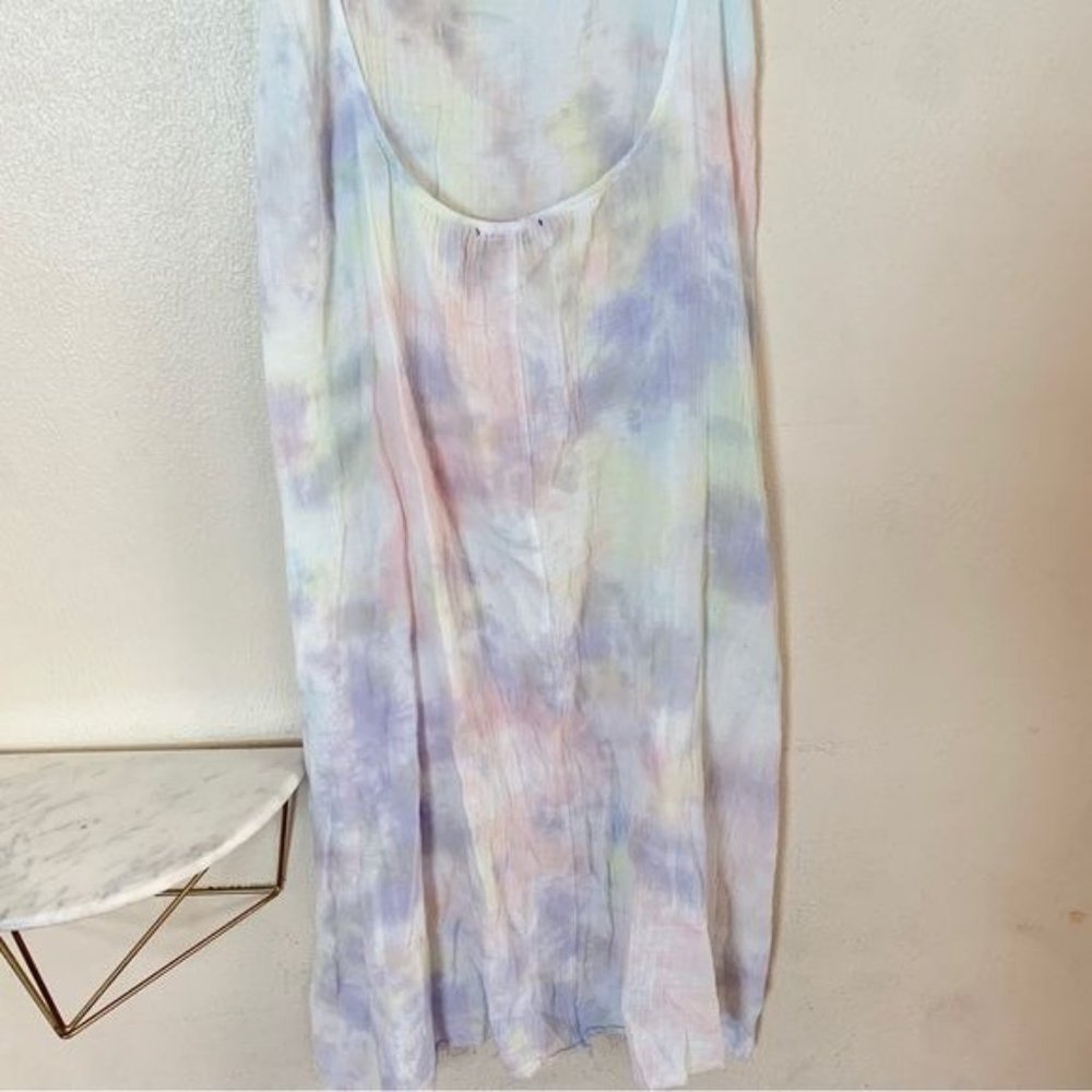 NWT Stark X Low Back Cami midi Dress Tie Dye Cover Up Beach Resort Sz Medium - Picture 4 of 9